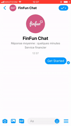 Animated chatbot demonstration